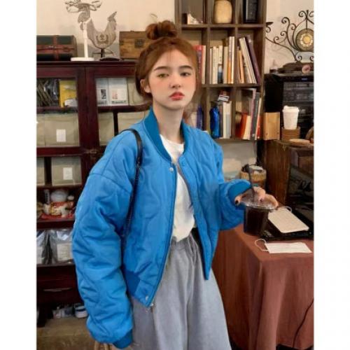 【轻暖好搭子】2025冬时髦休闲棒球领棉衣保暖宽松短款女式棉服外套