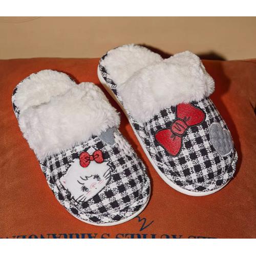 Gukoo/果壳拖鞋女冬季毛绒保暖棉拖鞋新款mikko联名女士居家拖鞋