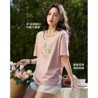 【230G阳光棉】夏季轻龄感卡通贴布绣打底衫弹力短袖女式t恤