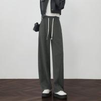 【梨形随便穿】冬季云感舒适高腰抽绳松紧弯刀裤弹力遮肉休闲裤女