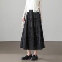 【波尔卡圆点】春季日系舒弹藏肉松紧腰复古波点A字中长女半身裙