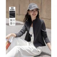 【细腻双面绒】秋季城市运动风弧线分割高弹修身舒适休闲女式外套
