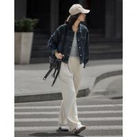 【深蓝色牛仔外套】秋小短款立体廓形多口袋视觉吸睛外套