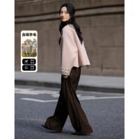 【绵羊毛莱赛尔混纺】春秋国风新中式珍珠盘扣流苏宽松大衣女外套