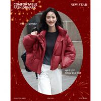【暖“芯”双旦】冬季气凝胶蓄热90鸭绒立领按磁吸扣女式羽绒服