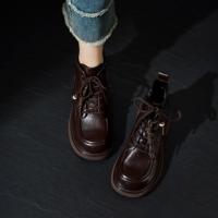 【休闲通勤】25冬简约百搭系带圆头马丁靴软垫舒适工装靴