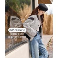 【轻奢质感小香风棒球外套】新款宽松减龄大落肩廓形优雅外套女