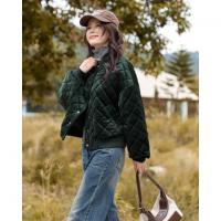 【菱格棉衣】冬慵懒休闲棉服夹克时尚百搭短款女式棉衣