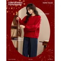 【甜蜜双旦】秋冬立体绞花工艺毛衣高级感藏肉显瘦针织衫女高级感