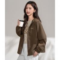 唐狮2025年秋季新款女外套短款连帽休闲设计感外套超好看风衣夹克