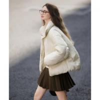 唐狮2026冬季短款羽绒服女连帽紫色小个子穿搭宽松休闲风爱心少女