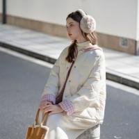 唐狮2026秋冬款女士羽绒服短款羽绒女圆领绗线短款羽绒服高级感