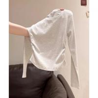 唐狮2026春秋季打底衫女长袖净色圆领套头修身收腰设计感独特显瘦