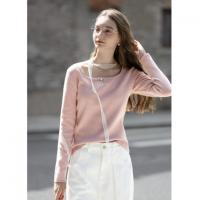 唐狮2026秋冬圆领毛织女士打底衫女秋冬高级感洋气内搭可外穿上衣