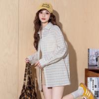 唐狮2025春秋季新款长袖衬衫女肌理感长袖上衣宽松百搭翻领外套女