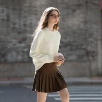 唐狮2025秋冬新款女毛衣内搭打底针织衫半高领套头净色毛线衫