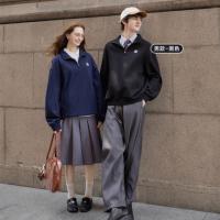 唐狮2026新款秋季卫衣情侣款半开襟卫衣外穿设计感时尚立领外套