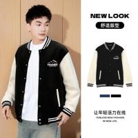 唐狮男秋季新款26棒球服外套男士撞色设计感棒球领时尚休闲上衣