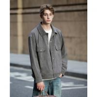 唐狮2026秋冬季外套男士翻领灯芯绒夹克厚款短外套休闲时尚男装