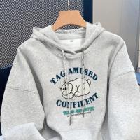 唐狮2026春秋季连帽卫衣情侣款精致绣花卡通美式校园休闲风超好看