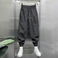 唐狮2026男款休闲裤运动风宽松束脚裤长裤百搭潮流黑色裤子工装裤