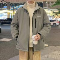 唐狮2026秋冬季短款棉衣男立领保暖加厚外套简约设计休闲风男装