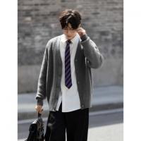 唐狮2026秋冬季毛衣外套男款V领开衫毛线衫百搭简约风潮流时尚