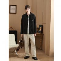 唐狮2026秋冬季男士翻领长袖衬衫灯芯绒衬衫休闲时尚潮流日式穿搭