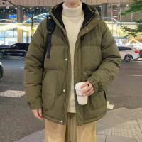 唐狮2026秋冬季短款棉衣男连帽简约设计时尚百搭潮流面包服保暖