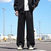【小灯塔】唐狮2025秋冬新款男牛仔裤针织侧边宽松直筒休闲长