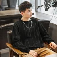 唐狮2026春秋季卫衣男士肌理面料设计感圆领上衣简约休闲慵懒风