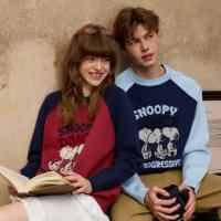 【史努比联名款】唐狮2026秋冬季情侣插肩袖卡通可爱设计毛线衫