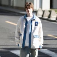 唐狮2026冬季史努比拼接绗缝仿羔毛厚男外套可爱休闲男女同款