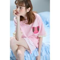 yso【邦尼兔系列】睡衣女夏短袖短裤印花甜美可外穿家居服套装B