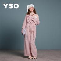 yso【花花梦园】睡衣少女法兰绒连体套装女加厚珊瑚绒保暖家居服D