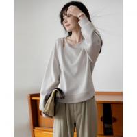 【慵懒周末】秋季法式假两件镂空舒适空气层上衣舒适遮肉女式卫衣