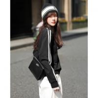 【运动芭蕾风】秋季甜美蕾丝拼接云朵棉V领上衣宽松舒适女式卫衣