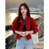 【夹棉可选】冬加厚棉夹克立领猪鼻扣抽绳运动休闲舒适女式外套