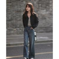 【穿型都市】秋季街头风立领休闲轻薄拉链宽松短款小个子女式外套