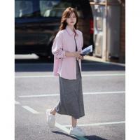 【丹宁云感棉】秋季甜酷街头翻领宽松休闲单排扣遮肉女式牛仔外套