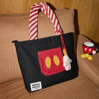 Gukoo/果壳手提包托特包迪士尼包包单肩帆布包大容量帆布通勤包