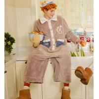 Gukoo/果壳情侣睡衣冬季珊瑚绒新款料理鼠王联名家居服连体衣D