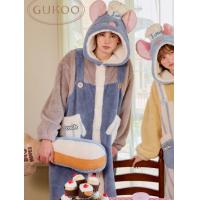 Gukoo/果壳情侣睡袍冬季珊瑚绒保暖新款料理鼠王联名家居服睡袍D