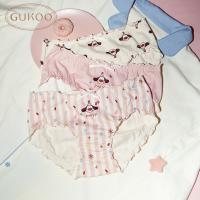 Gukoo/果壳内裤女春夏轰轰小狗印花三角裤新款抗菌纯棉裆女士内裤