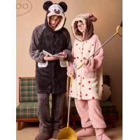 Gukoo/果壳情侣睡衣冬季珊瑚绒保暖新款迪士尼联名女家居服套装D