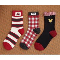 Gukoo/果壳中筒袜女秋冬红品迪士尼联名新款米奇三双装袜子女组合本命年
