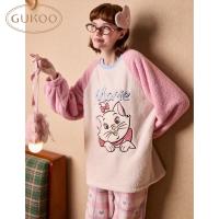 Gukoo/果壳睡衣女冬季迪士尼联名新款保暖女士家居服套装D