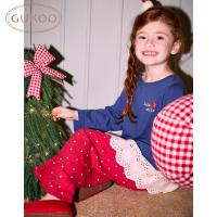 Gukoo/果壳儿童睡衣春秋款白雪公主联名新款纯棉女童家居服套装C