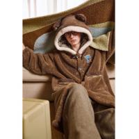 【疯狂动物城系列】情侣睡衣秋冬男士加绒加厚高级感连帽外穿睡袍