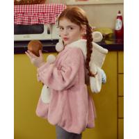 【可爱兔耳朵帽子】儿童睡衣冬季女童珊瑚绒中大童可外穿家居上衣